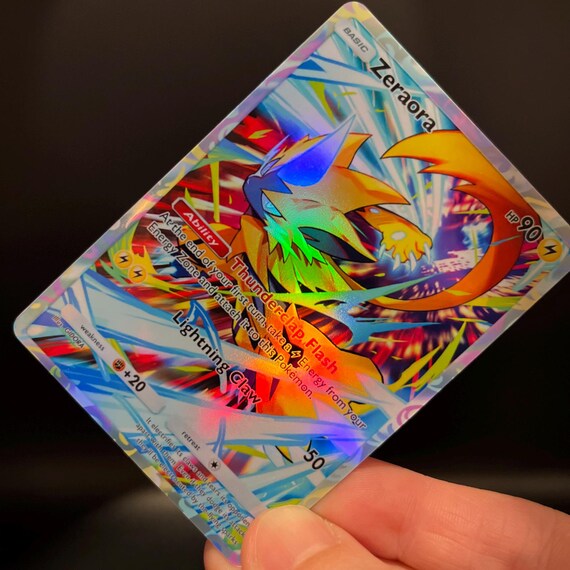 ポケモンカード ホログラフィック ゼラオラ ホログラフィック ポケモン TCG ポケット 自作カード - 鮮明