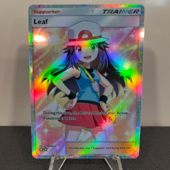 Leaf Trainer Holographic Pokmon TCG Pocket Self Made Card - Sharp Details! - Etsy Leaf Trainer Holographic Pokmon TCG Pocket Self Made Card - Sharp Details! - Etsy