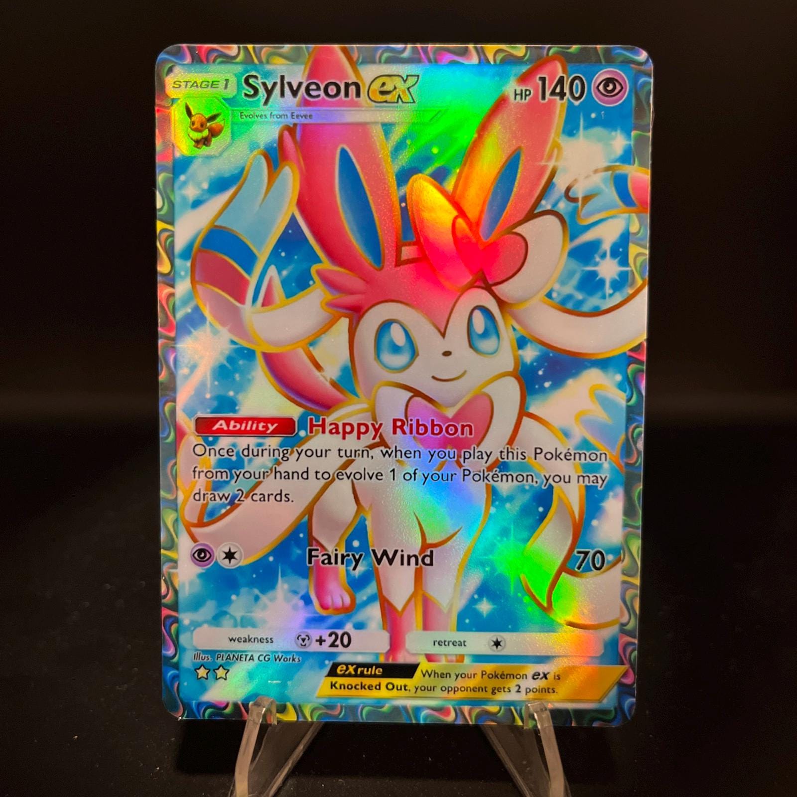 Sylveon Ex Holographic Pokmon TCG Pocket Self Made Card - Sharp Details! - Etsy Hong Kong Sylveon Ex Holographic Pokmon TCG Pocket Self Made Card - Sharp Details! - Etsy Hong Kong