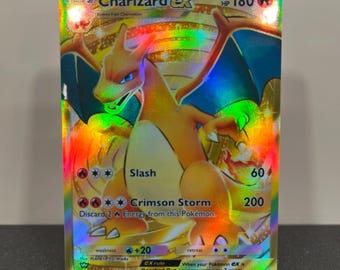 リザードン ex クラウン レア ゴールド ホログラフィック ポケモン TCG