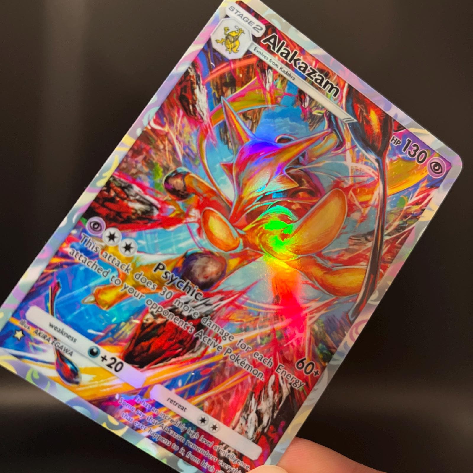 alakazam vmax pokemon card TCG - you may put 2 damage counters on your opponents Active Pokemon and 3 damage counters on 1 of your opponents Benched Pokemon Radiant Alakazam 2022 Pokemon Silver