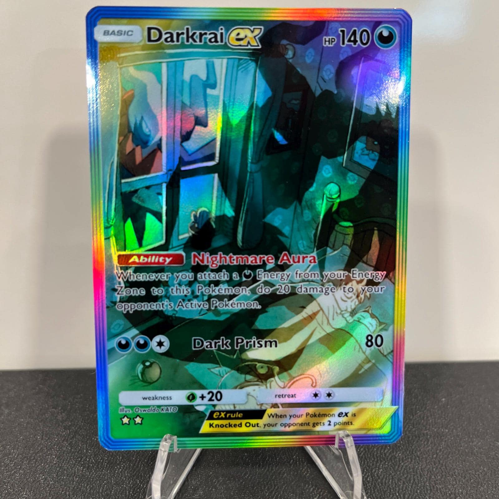 Darkrai Ex Holographic Pokmon TCG Pocket Self Made Card - Sharp Details! -  Etsy