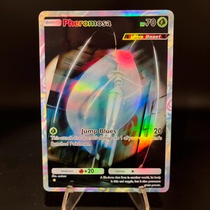 Carta de bolso Pokémon Holográfica Pheromosa feita por você mesmo - Detalhes nítidos!