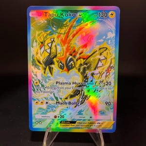 Tapu Koko ex Carta de bolso holográfica Pokémon TCG feita por você mesmo - Detalhes nítidos!
