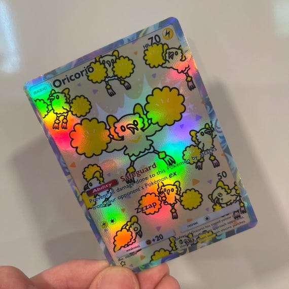 Oricorio Holographic Pokmon TCG Pocket Self Made Card - Sharp Details! -  Etsy