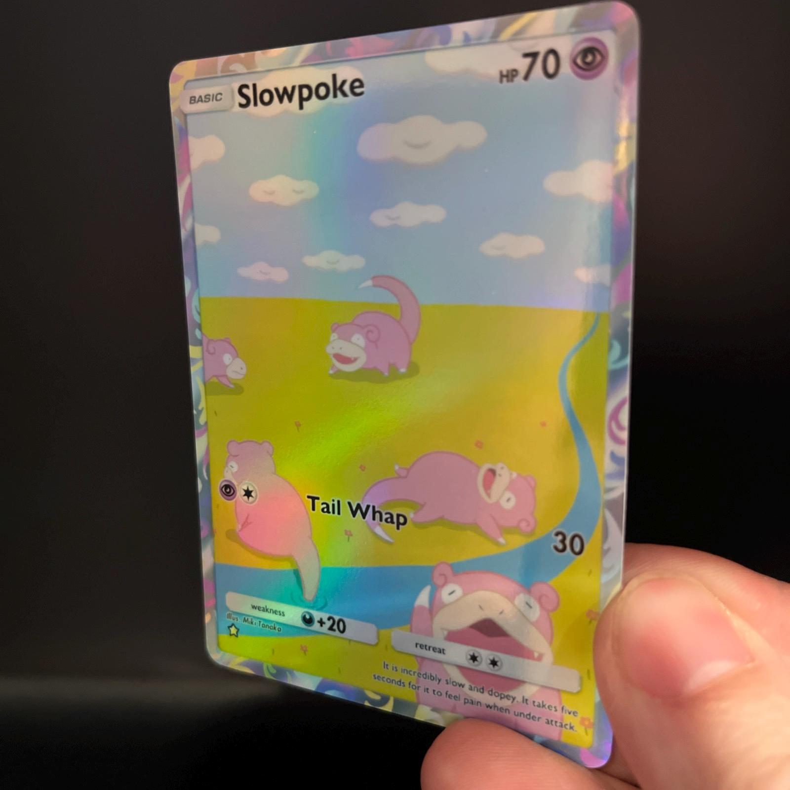 Buy Slowpoke Holographic Pokmon TCG Pocket Self Made Card - Sharp Details!  Online in India - Etsy