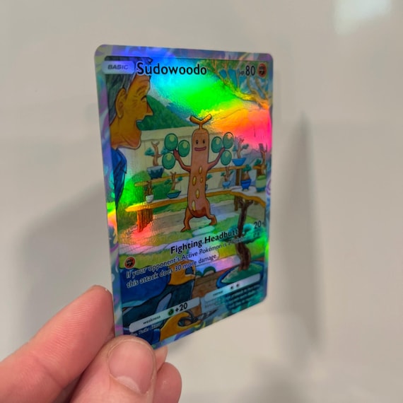 Sudowoodo Holographic Pokmon TCG Pocket Self Made Card - Sharp Details! -  Etsy