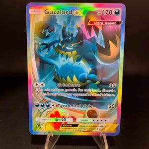 Carta de bolso Guzzlord ex Holográfica Pokémon TCG feita por você mesmo - Detalhes nítidos!