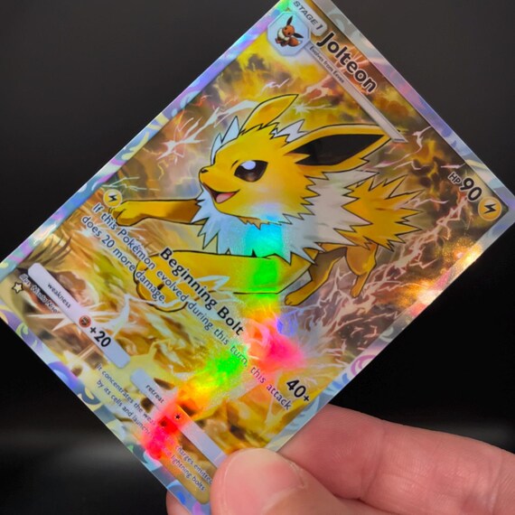 Jolteon Fan-made Holographic Pokémon TCG Pocket Card | Eevee Grove