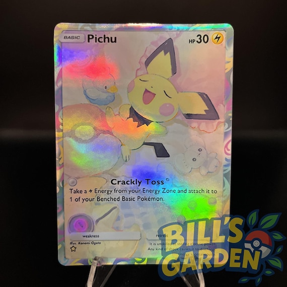 Pichu - Holo Fan Card Pokmon TCG Pocket Art | Wisdom of Sea and Sky (A4) -  Etsy