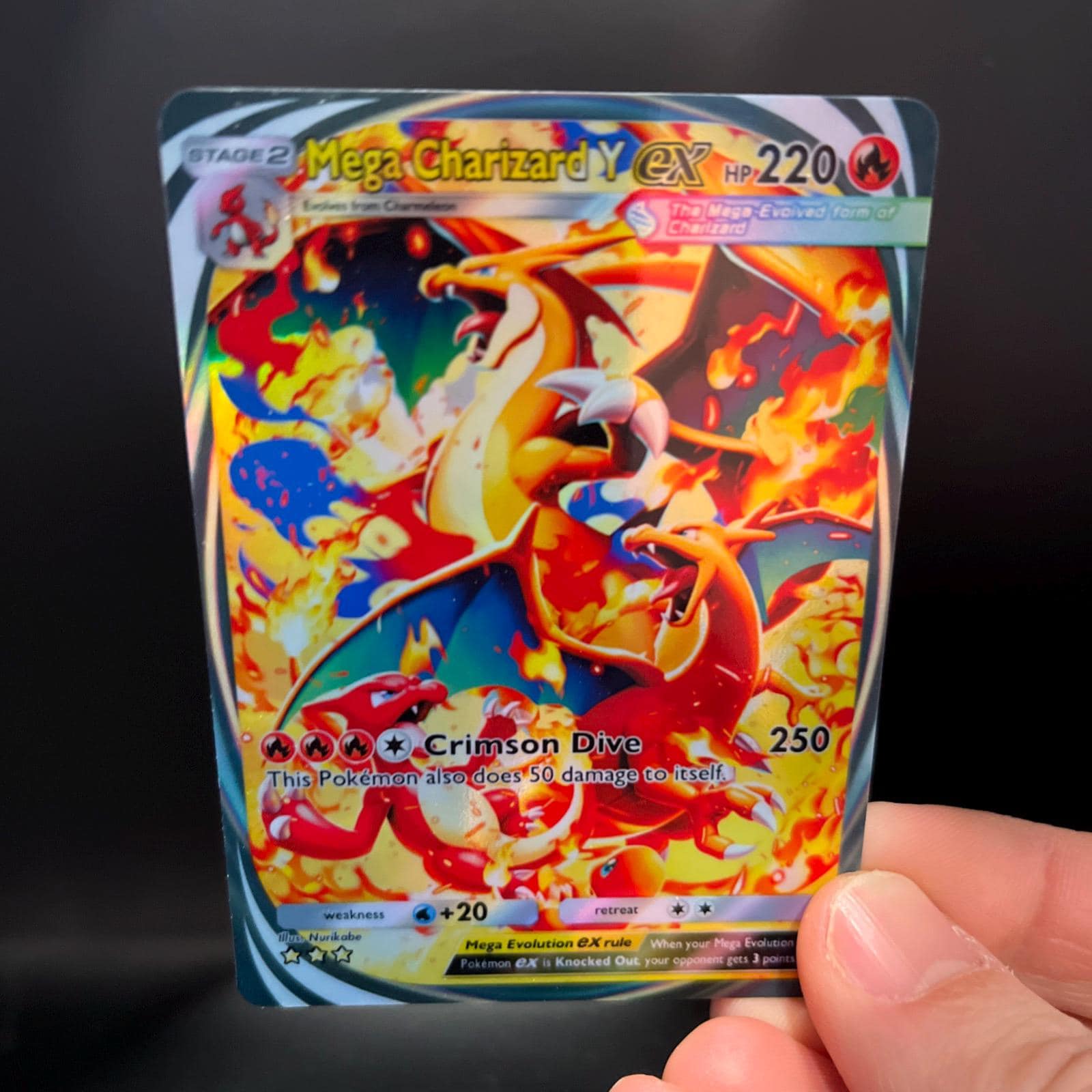 Mega Charizard Y Ex Immersive - Holo Fan Card Pokmon TCG Pocket Art - Etsy