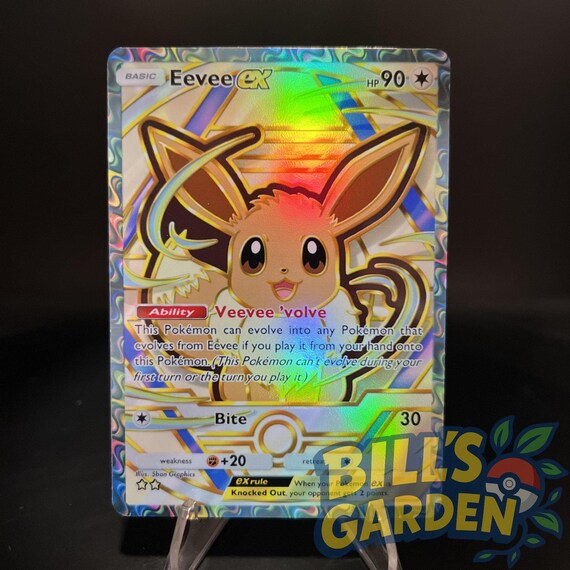 pokemon tcg eevee cards Pokemon TCG S-Chinese Nine Colors Gathering Eevee Card Display Frame G –  Evolving Collectibles