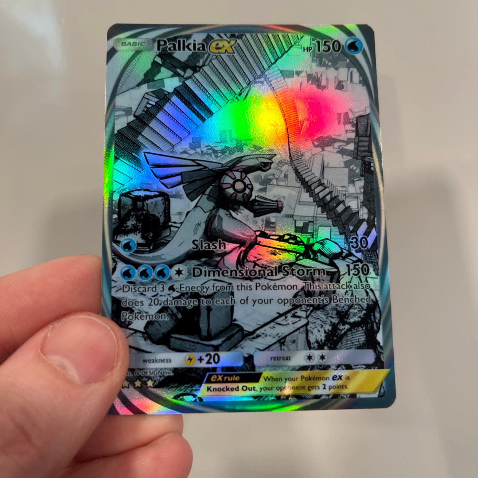 パルキア ex 没入型ホログラフィック ポケモン TCG ポケット 自作