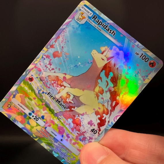 Rapidash Holographic Pokmon TCG Pocket Self Made Card - Sharp Details! - Etsy Rapidash Holographic Pokmon TCG Pocket Self Made Card - Sharp Details! - Etsy