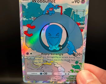 wobbuffet pokemon card value Wobbuffet - Holo Fan Card Pokémon TCG Pocket Art | Wisdom of Sea and Sky  (A4)