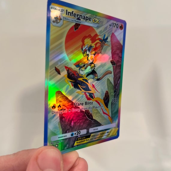 Infernape Ex Holographic Pokmon TCG Pocket Self Made Card - Sharp Details! - Etsy Infernape Ex Holographic Pokmon TCG Pocket Self Made Card - Sharp Details! - Etsy