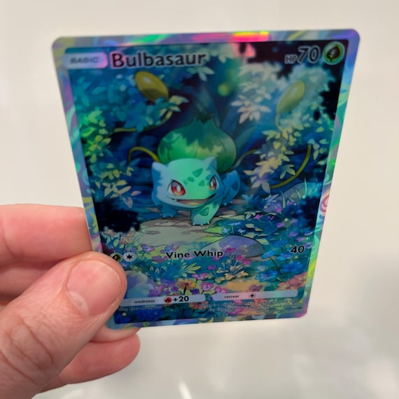 Bulbasaur Holographic Pokmon TCG Pocket Self Made Card - Sharp Details! - Etsy Bulbasaur Holographic Pokmon TCG Pocket Self Made Card - Sharp Details! - Etsy