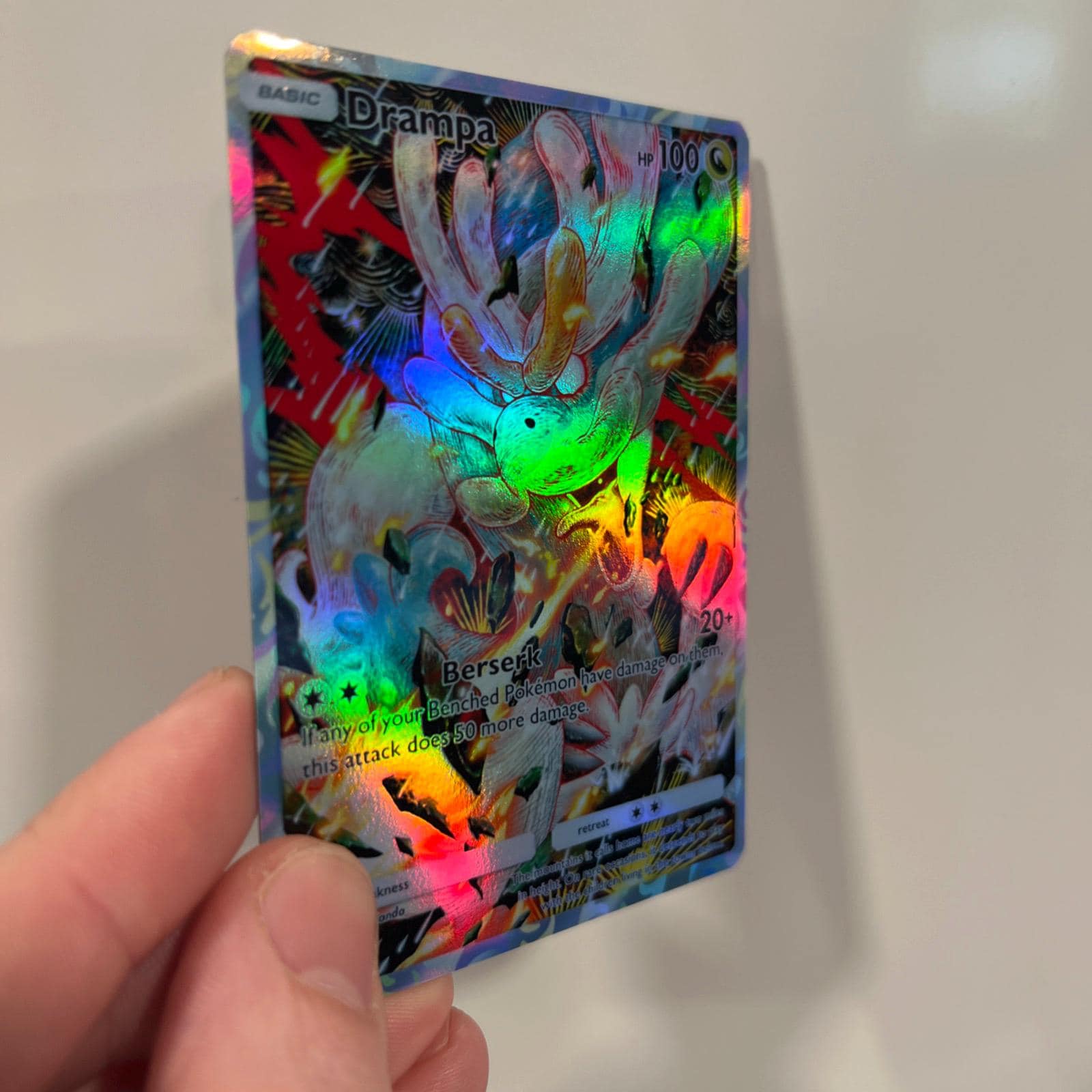 Drampa Holographic Pokmon TCG Pocket Self Made Card - Sharp Details! - Etsy