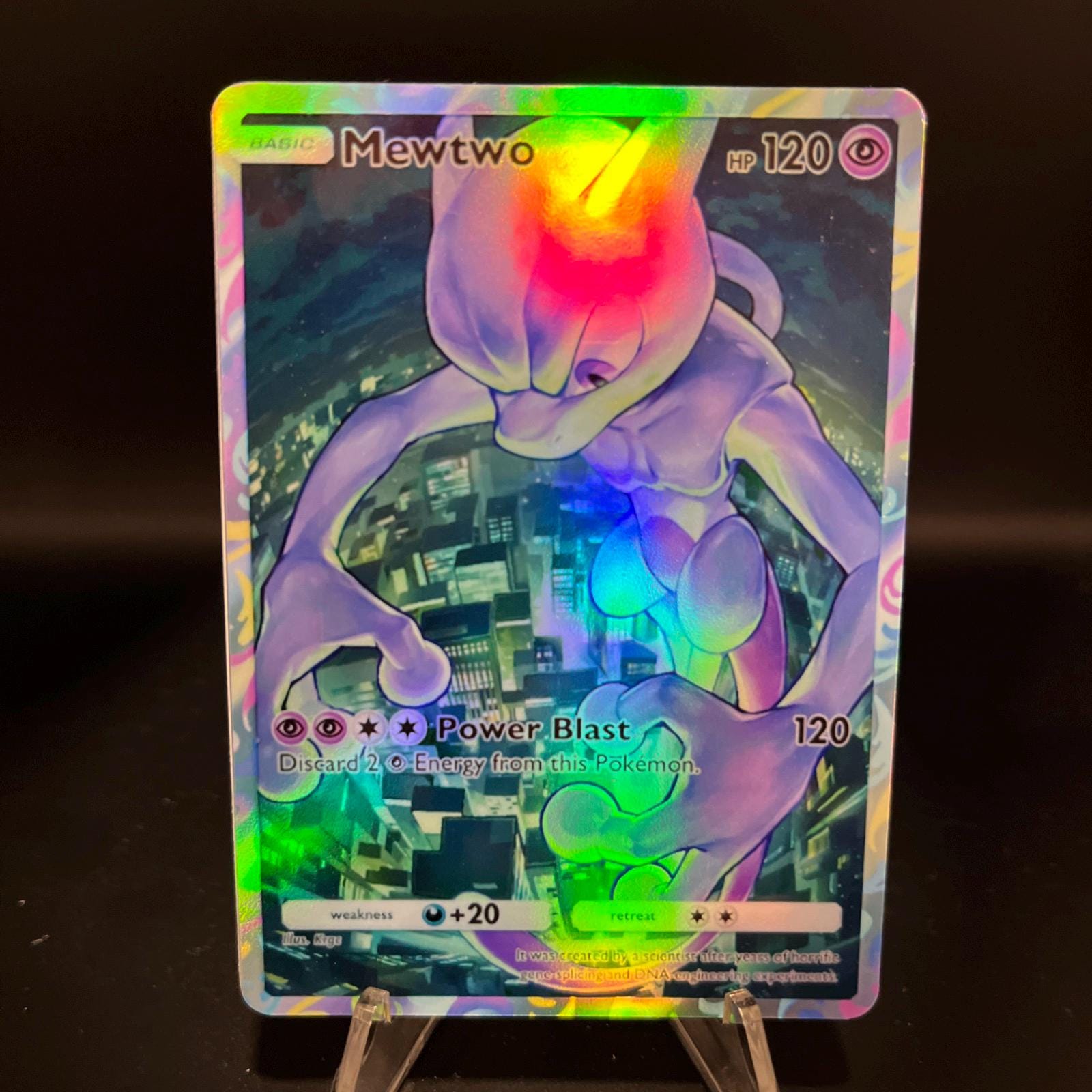 Mewtwo Holographic Pokmon TCG Pocket Self Made Card - Sharp Details! - Etsy