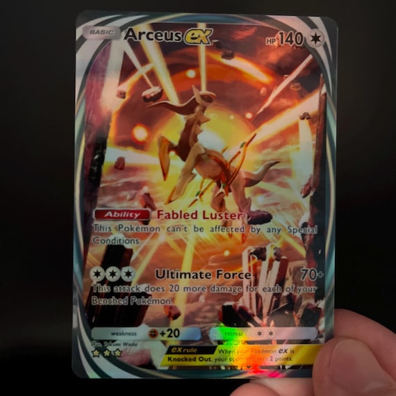 Pokmon TCG Pocket Arceus EX Immersive Holographic Illustration Rare Self  Printed Card - Etsy