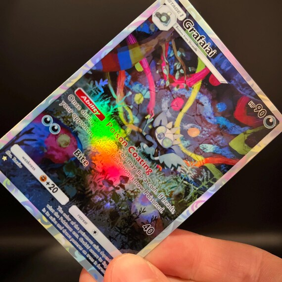 Grafaiai Holographic Pokmon TCG Pocket Self Made Card - Sharp Details! -  Etsy Finland