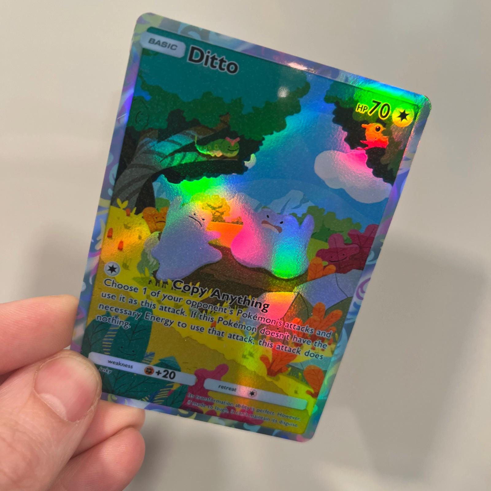 Ditto Holographic Pokmon TCG Pocket Self Made Card - Sharp Details! - Etsy  Sweden