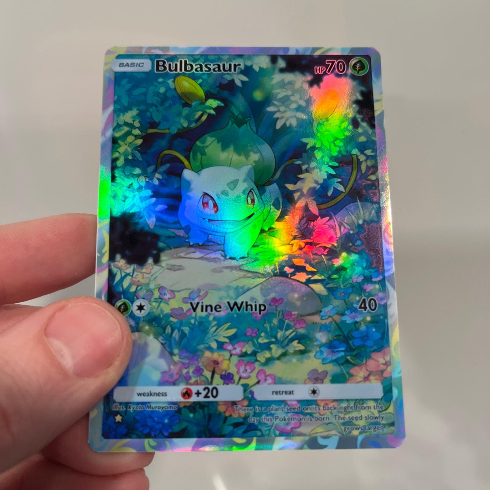 Bulbasaur Holographic Pokmon TCG Pocket Self Made Card - Sharp Details! -  Etsy