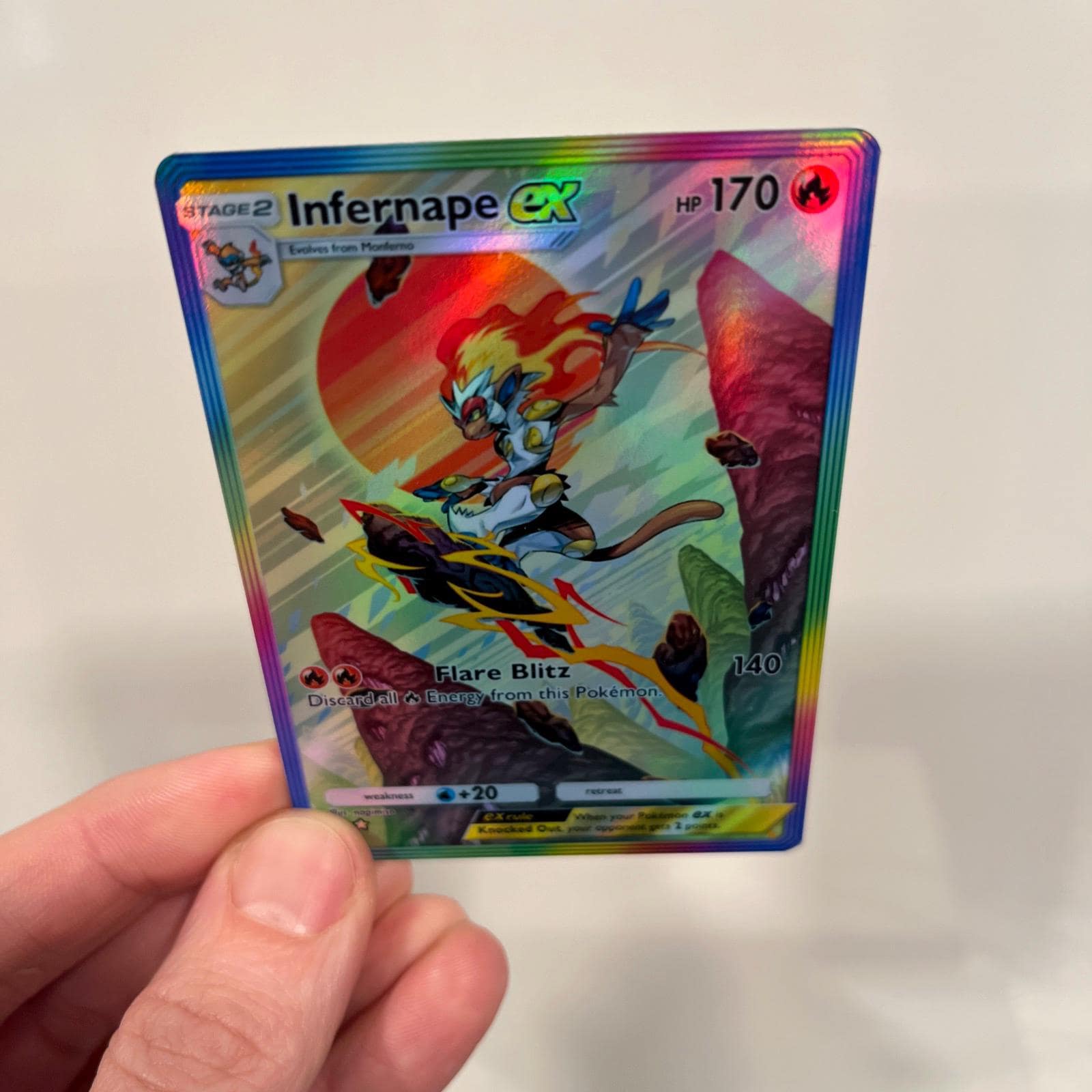 Infernape Ex Holographic Pokmon TCG Pocket Self Made Card - Sharp Details!  - Etsy