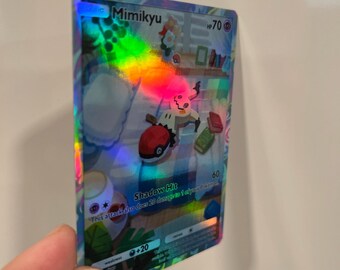 Mimikyu Holographic Pokmon TCG Pocket Self Made Card - Sharp Details! -  Etsy
