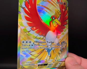 ho oh pokemon card rainbow Ho-oh Ex Crown Rare - Holo Fan Pokémon TCG Pocket Art | Wisdom of Sea and Sky (A4) Colorless Retreat Cost Ho-Oh V | Silver Tempest