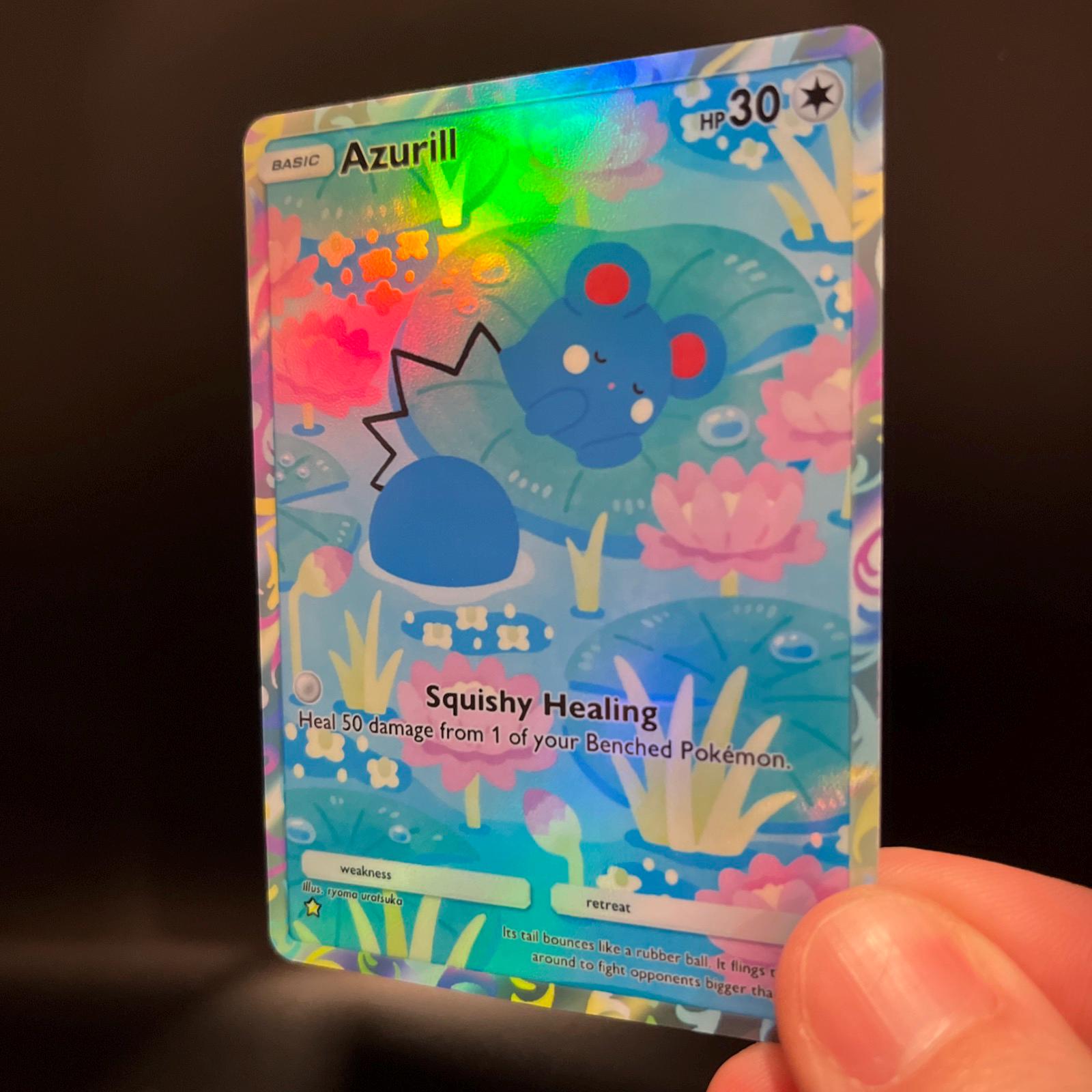 Azurill - Holo Fan Card Pokmon TCG Pocket Art | Secluded Springs (a4a) - Etsy Azurill - Holo Fan Card Pokmon TCG Pocket Art | Secluded Springs (a4a) - Etsy