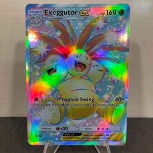 Carta de bolso Exeggutor ex Holográfica Pokémon TCG feita por você mesmo - Detalhes nítidos!