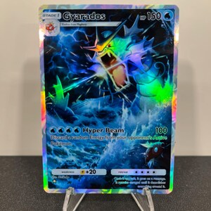 Carta de bolso Gyrados Holográfica Pokémon TCG feita por você mesmo - Detalhes nítidos!