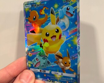 ピカチュウ (ヒトカゲ、ゼニガメ、フシギダネ、イーブイ) プロモ ホロ