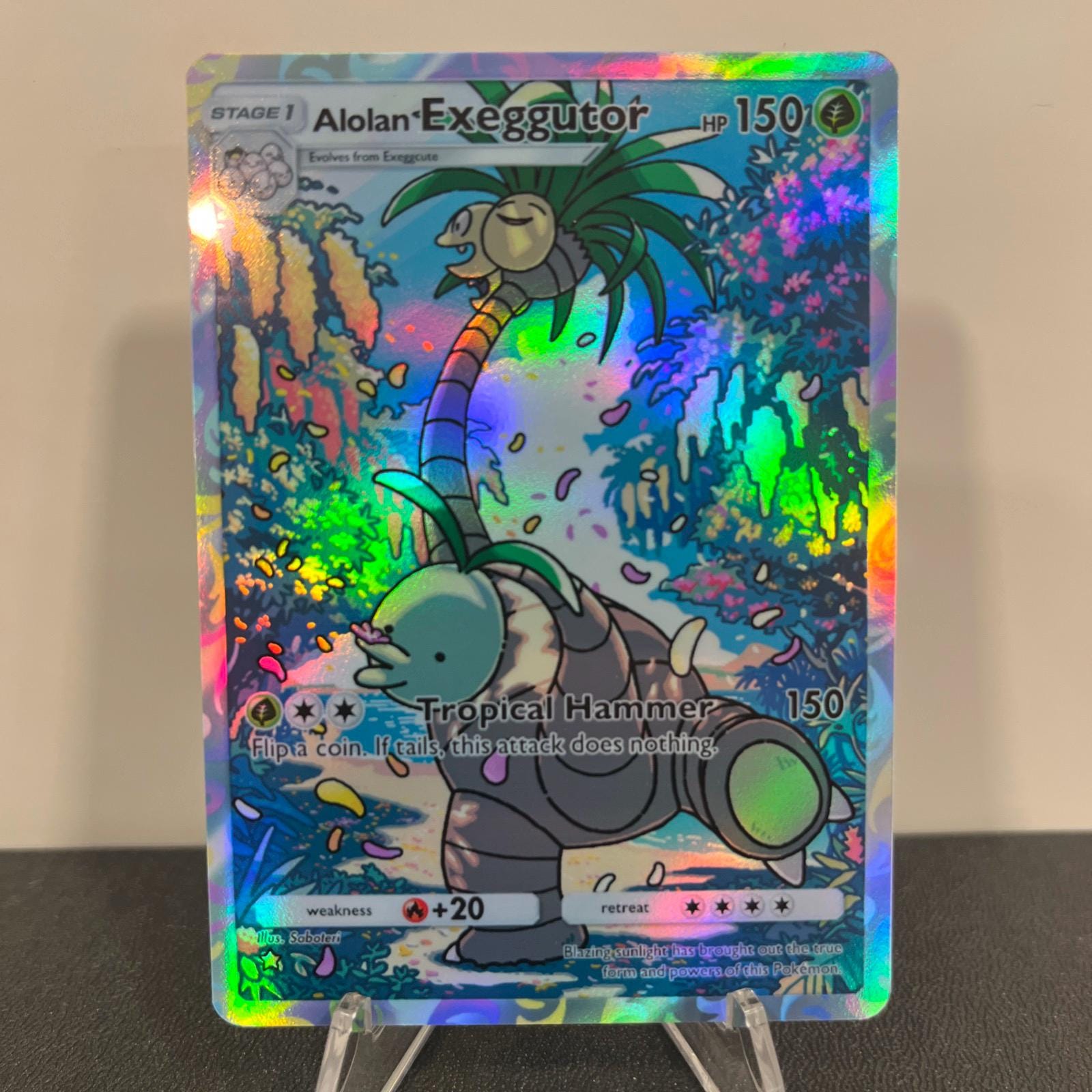 Alolan Exeggutor Individual Card Sleeve - Pokemon Center Japan Original  2024 Pokemon TCG Accessory