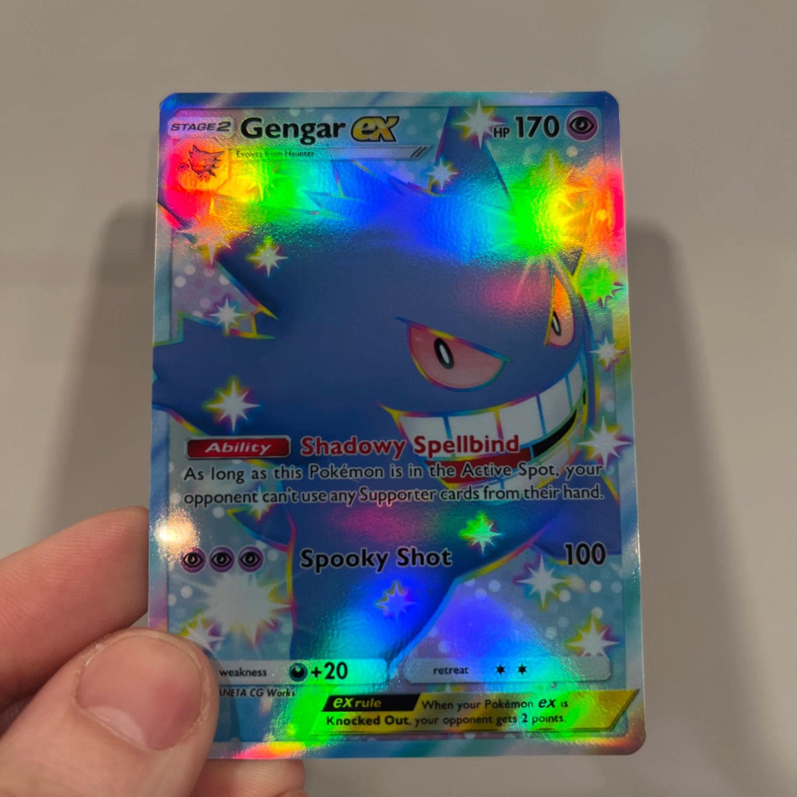 Shiny Gengar Ex Holographic Pokmon TCG Pocket Self Made Card - Sharp  Details! - Etsy