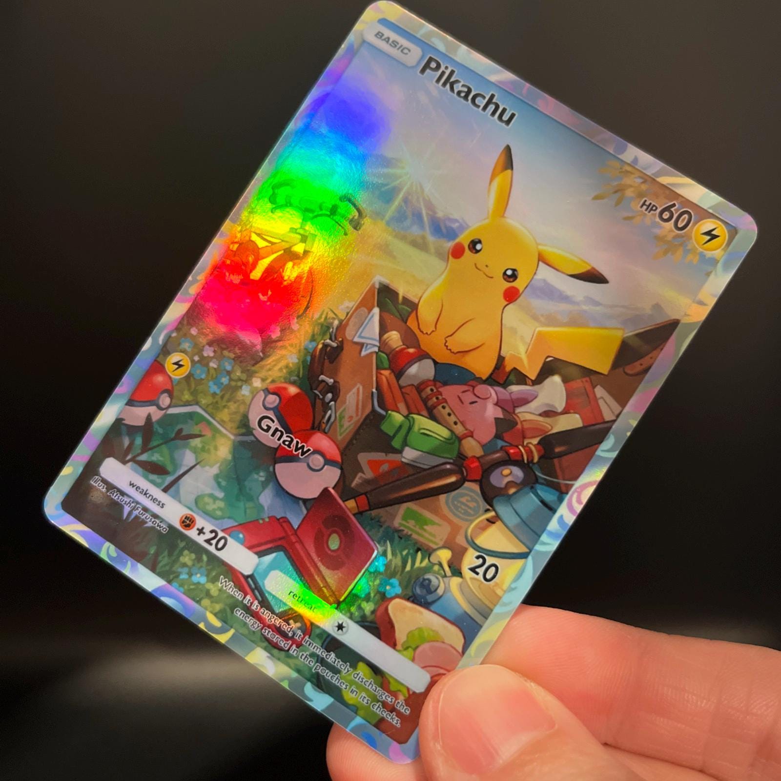 ピカチュウ ホログラフィック ポケモン TCG ポケット 自作カード