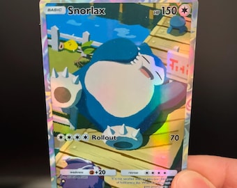 Pokmon TCG Pocket Snorlax Holographic Illustration Rare Self Made Card -  Etsy