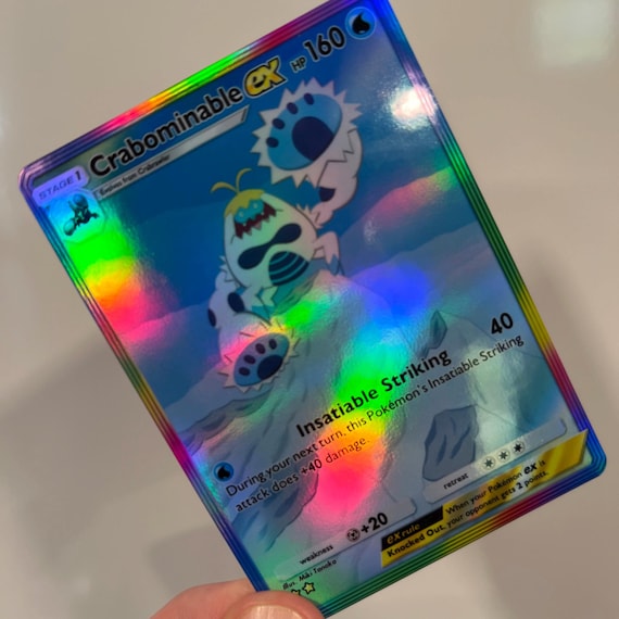 Crabominable Ex Holographic Pokmon TCG Pocket Self Made Card - Sharp Details! - Etsy Crabominable Ex Holographic Pokmon TCG Pocket Self Made Card - Sharp Details! - Etsy
