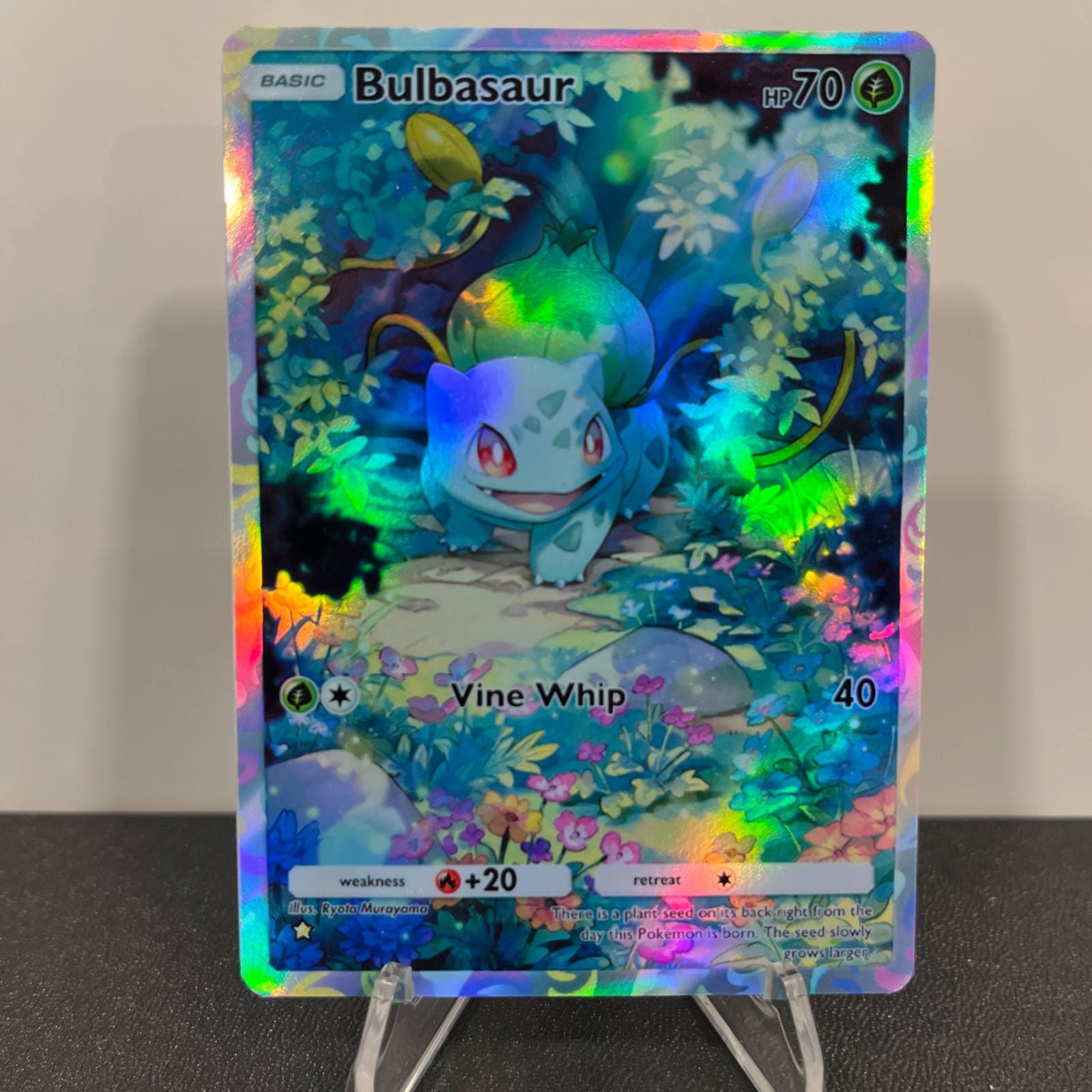 Bulbasaur Holographic Pokmon TCG Pocket Self Made Card - Sharp Details! -  Etsy