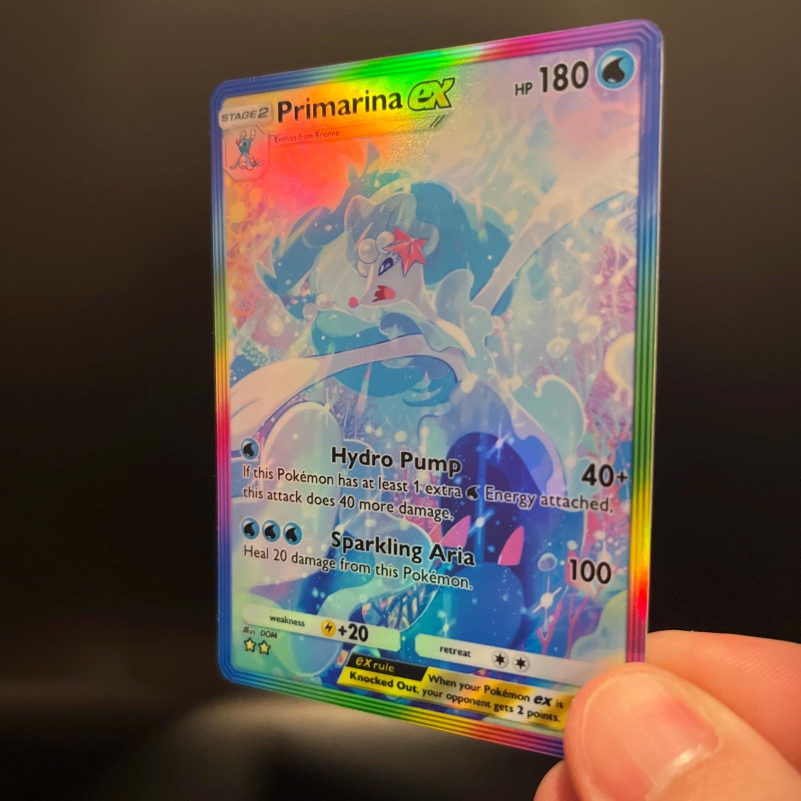 primarina pokemon card value Primarina Ex Fan-made Holographic Pokémon TCG Pocket Card | Eevee Grove