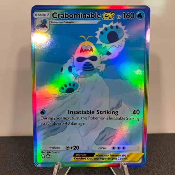 Crabominable Ex Holographic Pokmon TCG Pocket Self Made Card - Sharp Details! - Etsy Crabominable Ex Holographic Pokmon TCG Pocket Self Made Card - Sharp Details! - Etsy