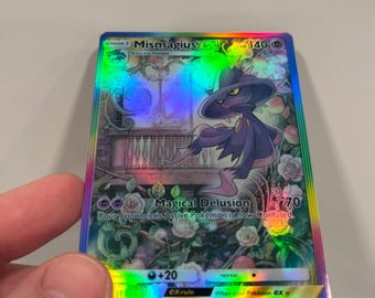 Mismagius Ex Holographic Pokmon TCG Pocket Self Made Card - Sharp Details! - Etsy Mismagius Ex Holographic Pokmon TCG Pocket Self Made Card - Sharp Details! - Etsy