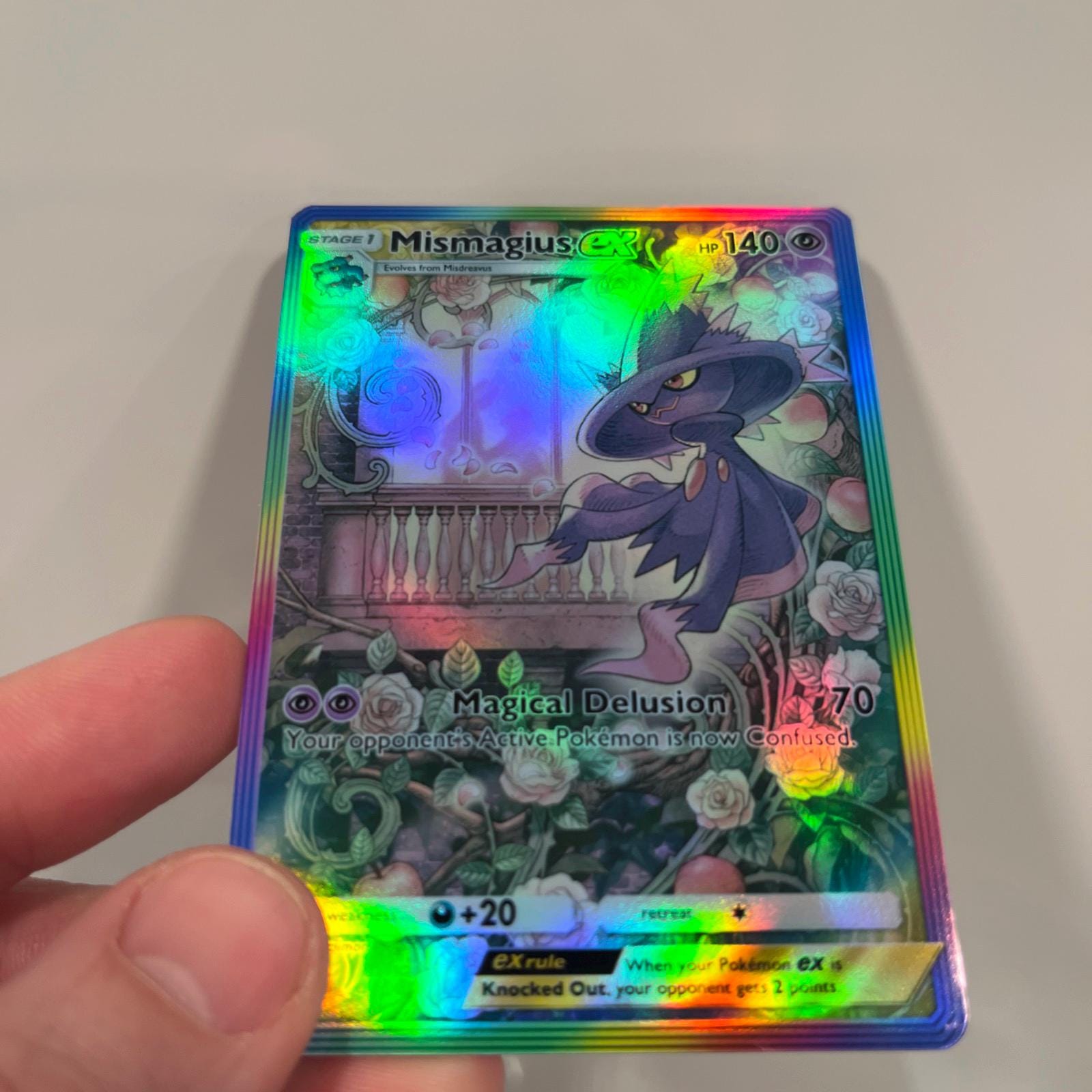 mismagius pokemon card holographic Mismagius Ex Holographic Pokémon TCG Pocket Self Made Card - Sharp Details!