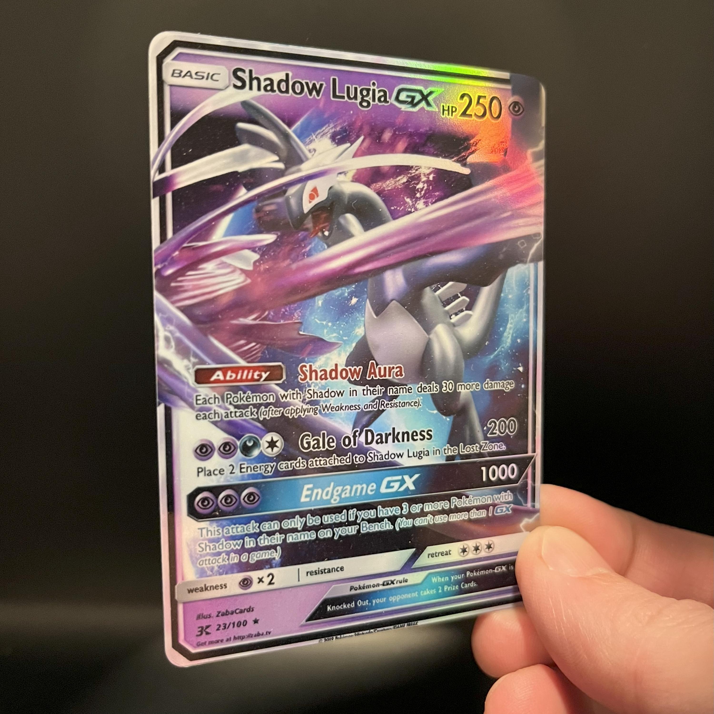 pokemon sword and shield gx cards Shadow Lugia GX - Holo Fan Card Pokémon TCG Art
