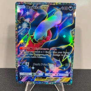 Darkrai ex Alt Art Holográfico Pokémon TCG Carta de Bolso Feita por Você Mesmo - Detalhes Nítidos!