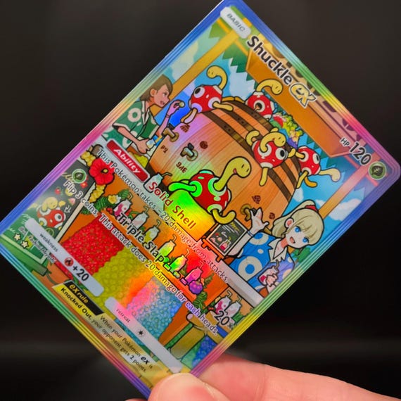 Shuckle Ex - Holo Fan Card Pokmon TCG Pocket Art | Wisdom of Sea and Sky  (A4) - Etsy