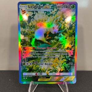 リーフィア ex ホログラフィック ポケモン TCG ポケット 自作カード - 鮮明なディテール!
