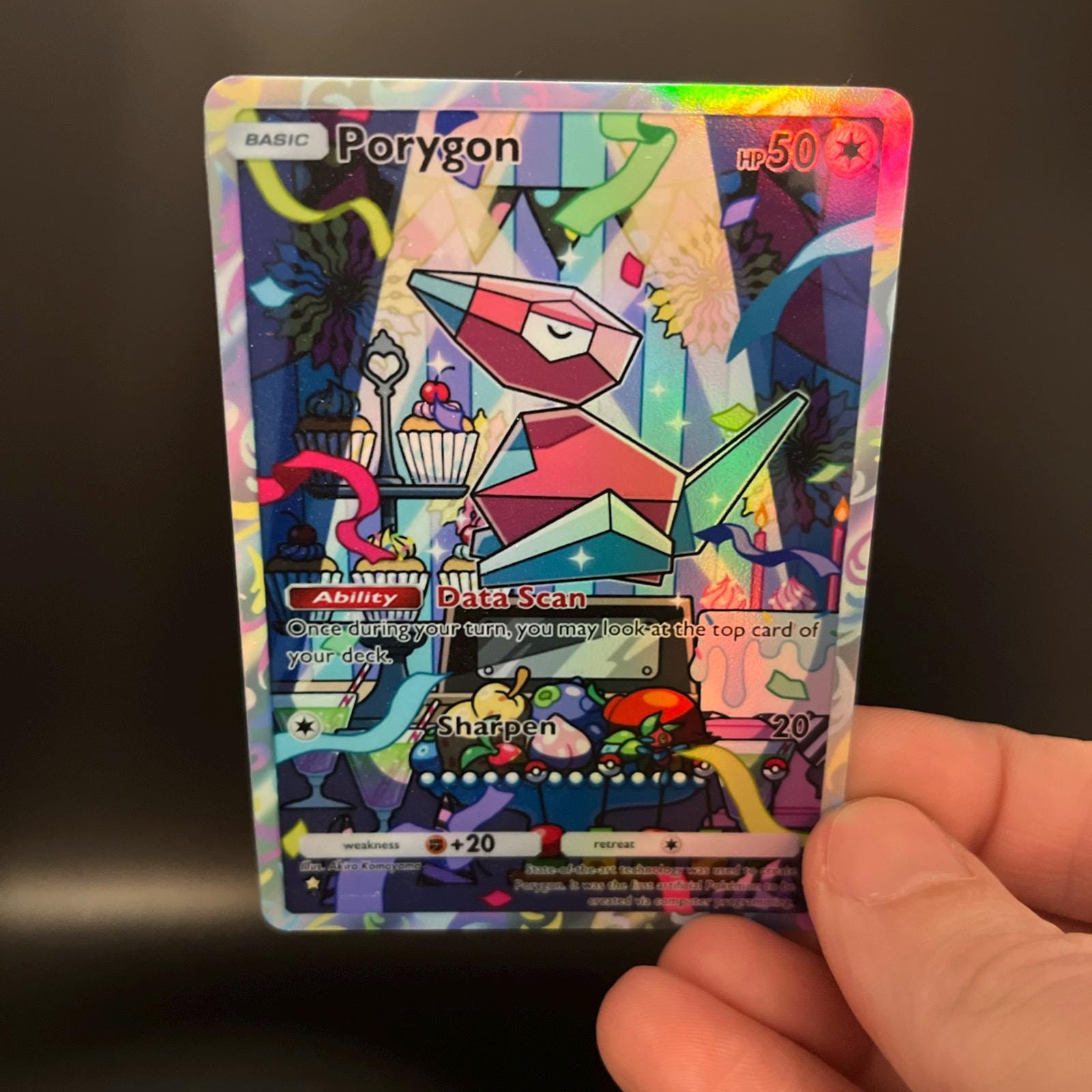 Porygon Holographic Pokmon TCG Pocket Self Made Card - Sharp Details! -  Etsy
