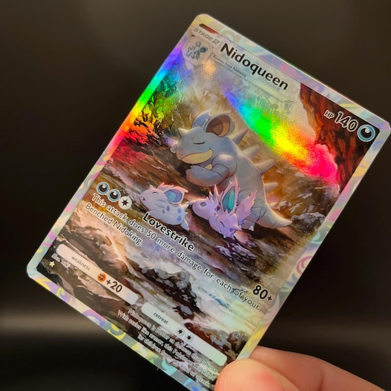 nidoqueen holographic card Lapras Holo n°131 Old Back - Fossil